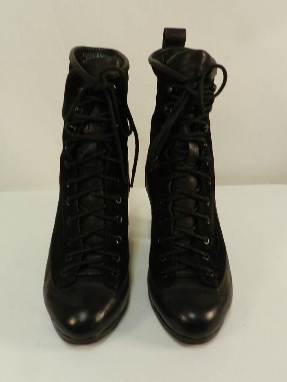 Rag & Bone Leather & Suede color-block heeled lace up boots Size Sz 37 US 7 - Picture 5 of 14